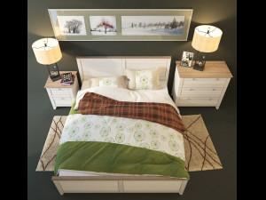 bed riviera hoff 3Dモデル