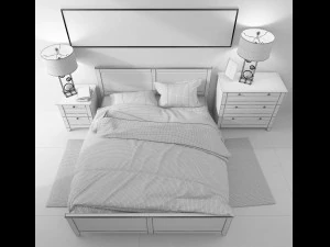 bed riviera hoff 3D Model