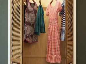 wardrobe 2-door folk wellige 3D Model