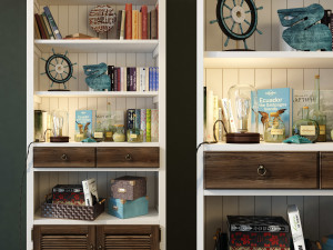 bookcase folk wellige 3D Model