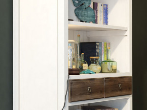 bookcase folk wellige Modèle 3D