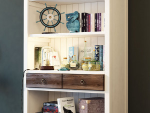 bookcase folk wellige Modèle 3D