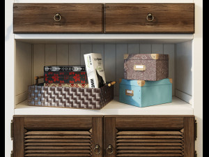 bookcase folk wellige Modèle 3D
