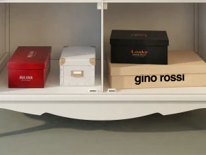 wardrobe leontina beige model 3D Model