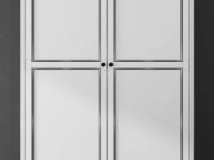 wardrobe leontina beige model 3D Model