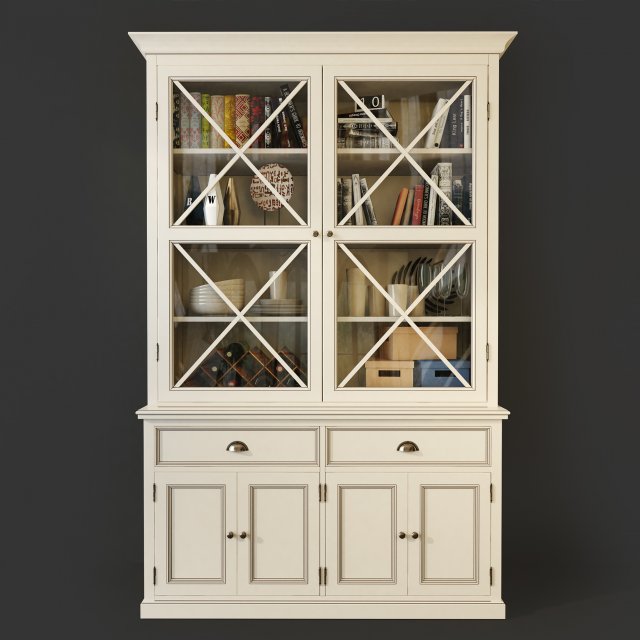 wardrobe - sideboard palermo 3D Model .c4d .max .obj .3ds .fbx .stl .blend 