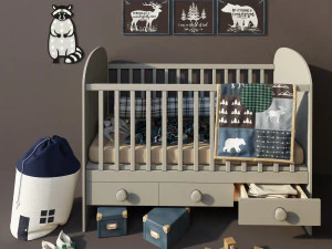 ł&oacute;żeczko gonatt z ikei Model 3D