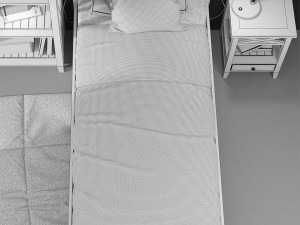 single bed brittany 3D 모델