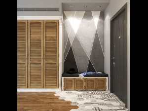 hallway setwardrobe 3 doors Modelo 3D