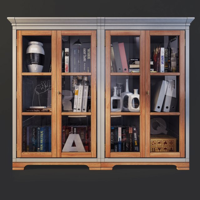 bookcase sideboard country club flai Modèle 3D .c4d .max .obj .3ds .fbx .stl .blend 