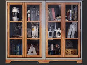 bookcase sideboard country club flai Model 3D
