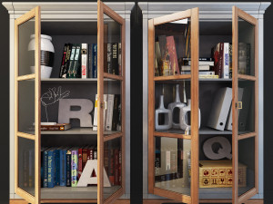 bookcase sideboard country club flai Modèle 3D
