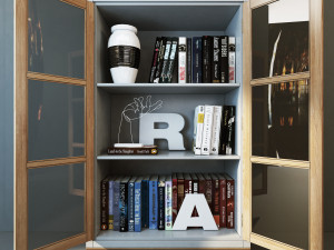 bookcase sideboard country club flai Modèle 3D