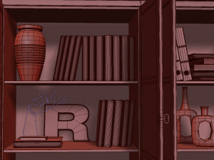 bookcase sideboard country club flai Modèle 3D