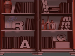 bookcase sideboard country club flai Modèle 3D