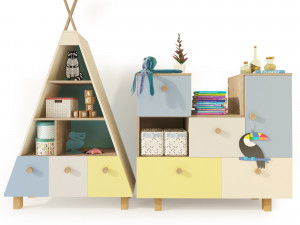 bookcase sideboardfurniture kvikk Modèle 3D