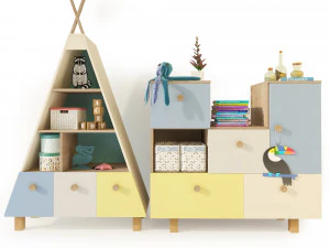 biblioth&egrave;que buffet meuble kvikk Modèle 3D