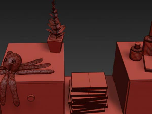 bookcase sideboardfurniture kvikk 3D Model