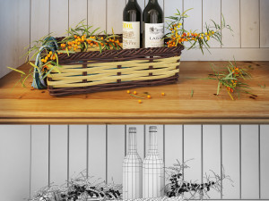 cupboard boston provence 3D मॉडल