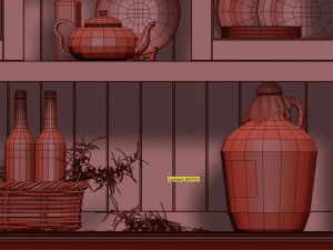 cupboard boston provence 3D मॉडल