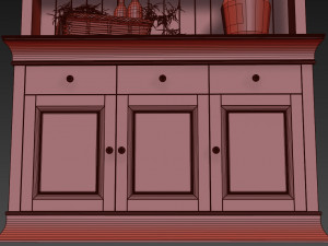 cupboard boston provence 3D मॉडल