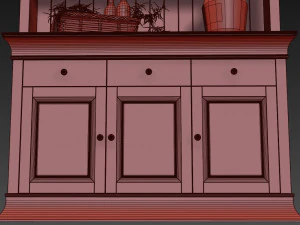 cupboard boston provence 3D Model