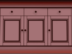 sideboard boston 3D मॉडल