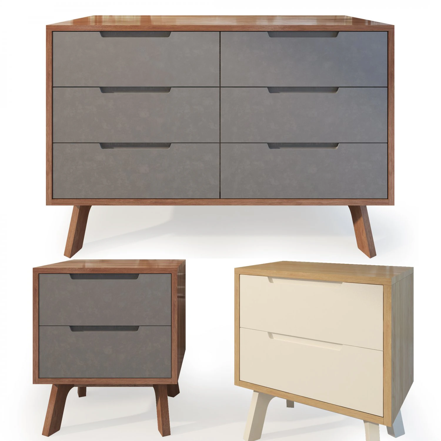nightstand dresser jenson tim fenby 3D Model .c4d .max .obj .3ds .fbx .stl .blend