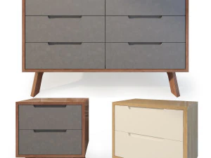 cômoda de cabeceira jenson tim fenby Modelo 3D