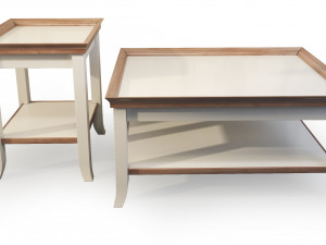 coffee table country club flai 3D Model