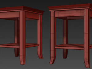 coffee table country club flai 3D Model