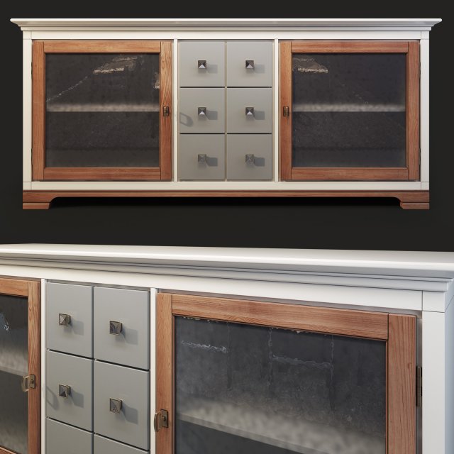 chest - sideboard country club 8240 flai 3D 模型 .c4d .max .obj .3ds .fbx .stl .blend 