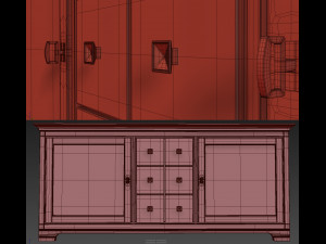 chest - sideboard country club 8240 flai 3D 模型