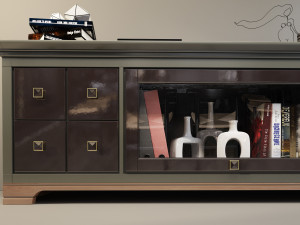 tv stand flai country club 3D 模型