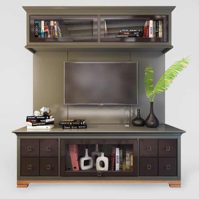 tv stand flai country club 3D 模型 .c4d .max .obj .3ds .fbx .stl .blend 