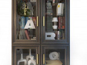 bookcase cabinet charlie Modelo 3D