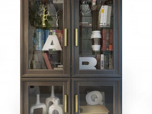 bookcase cabinet charlie 3D Model