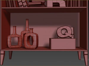 bookcase cabinet charlie 3D Model