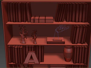 bookcase cabinet charlie 3D Model