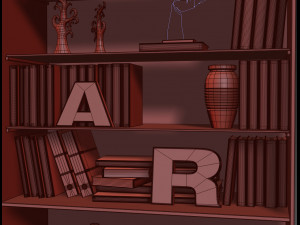 bookcase cabinet charlie Modelo 3D