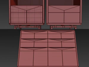 dresser nightstand sideboard louis sam wright 3D Model