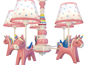 chandelier in the nursery orcinus orca childrens lighting store 3D Model