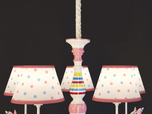 chandelier in the nursery orcinus orca childrens lighting store 3D Model