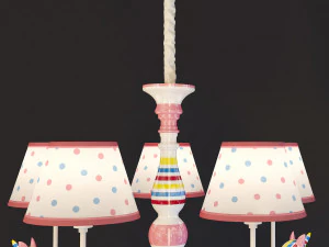 chandelier in the nursery orcinus orca childrens lighting store 3D Model
