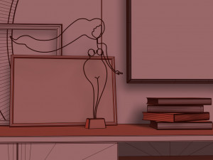 fererro tv console the sofa chair company Modello 3D