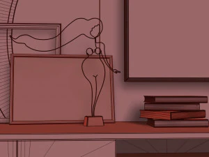 fererro tv console the sofa chair company 3D Model