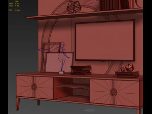 fererro tv console the sofa chair company 3D Model