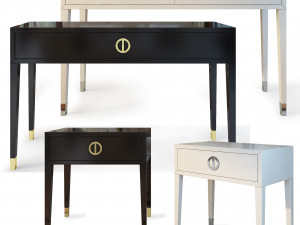 console- dresser nightstand fererro the sofa chair 3D Model