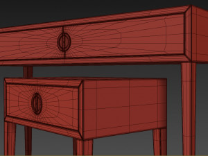 console- dresser nightstand fererro the sofa chair Modello 3D