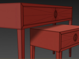 console- dresser nightstand fererro the sofa chair Modello 3D